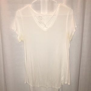 white t-shirt with cross design